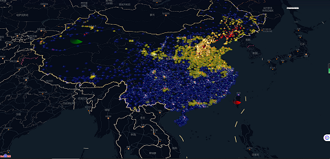 百度地图空气质量特效三维可视化无极低码